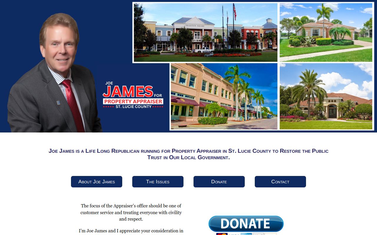 Joe James for St. Lucie County Property Appraiser